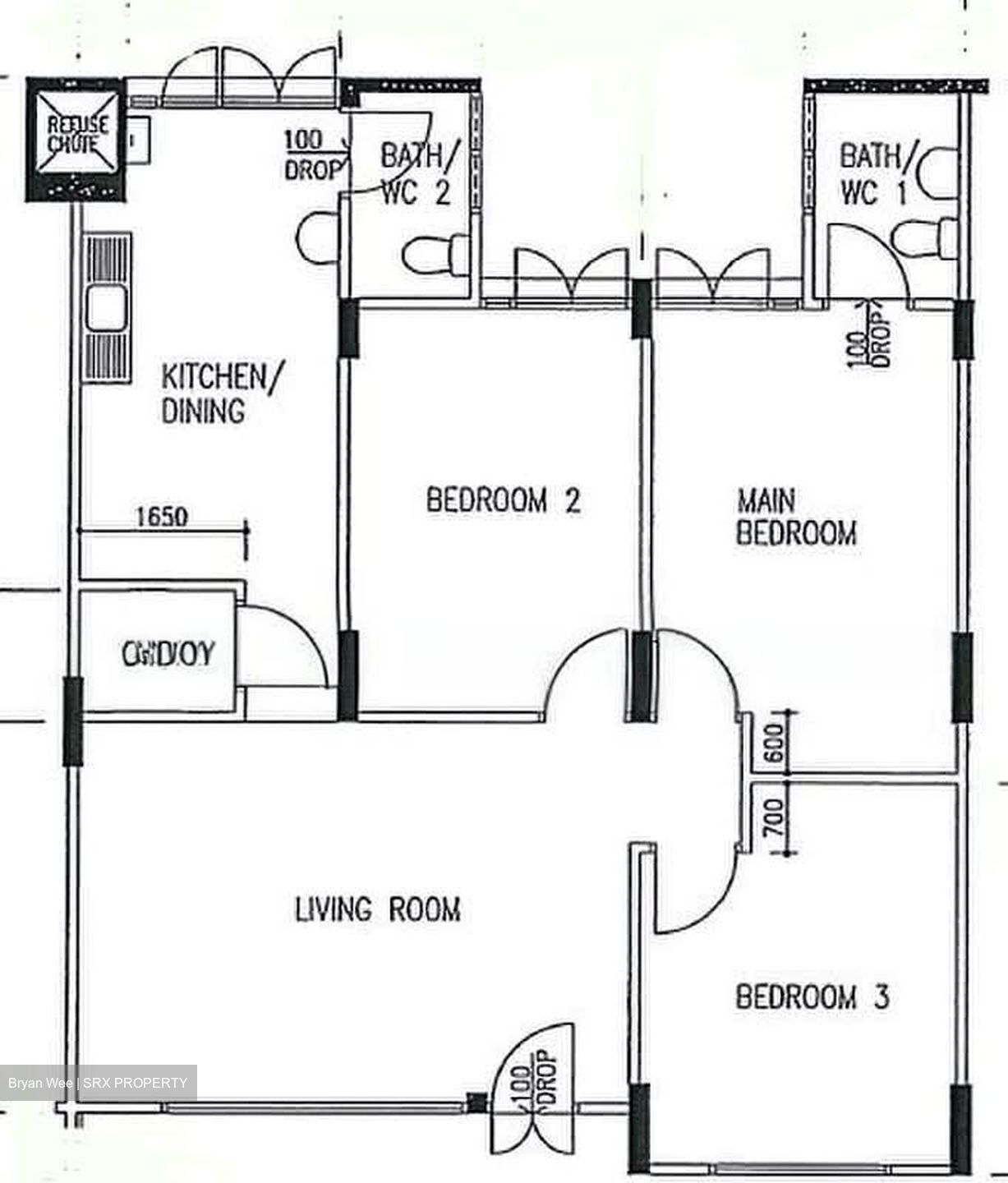 Blk 824 Woodlands Street 81 (Woodlands), HDB 4 Rooms #597701241